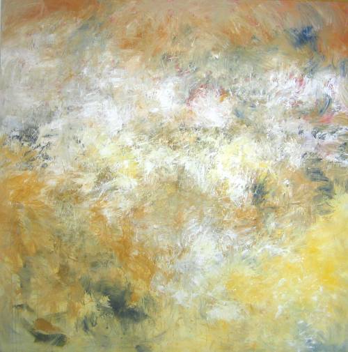 Pere Salinas. Acrlic sobre llen. Srie "Geografies del silenci". 180 x 180 cm. 2004